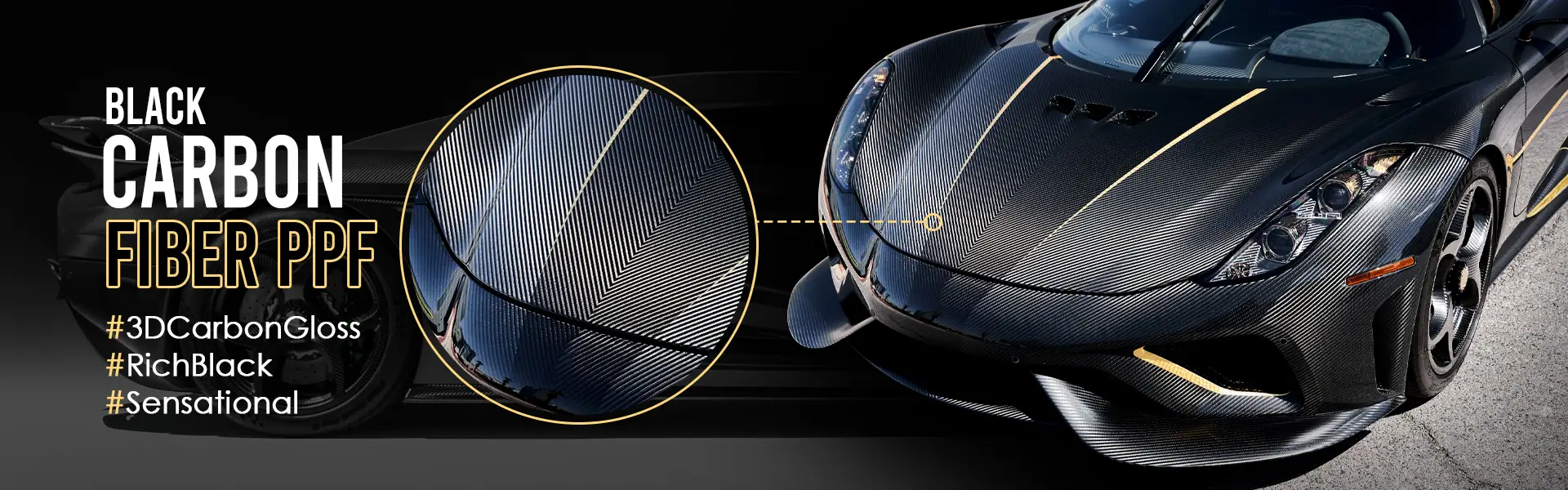 black carbon fiber ppf